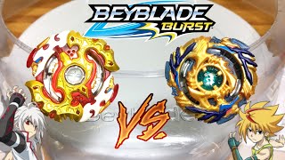 Spryzen Requiem S3 Vs Drain Fafnir F3  Beyblade Burst Evolution [upl. by Yuria175]