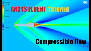 ✅ ANSYS FLUENT  Compressible Flow Tutorial [upl. by Ahseyt]