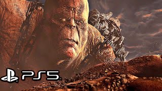 God of War 3 Remastered PS5  Kratos Vs Cronos Boss Fight 4K 60FPS [upl. by Airotna]