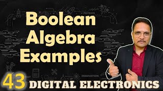 Boolean Algebra Solved Examples Part 1 [upl. by Naesal258]