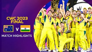 Cricket World Cup 2023 Final Australia v India  Match Highlights [upl. by Artep]