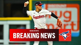 Blue Jays acquire 2B Andres Gimenez from Guardians [upl. by Dnumyar]