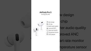 AirPods Pro 3 Launching Soon [upl. by Eehtomit603]