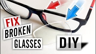 How to Fix Broken Glasses Yourself  Easy DIY Repair [upl. by Urissa343]