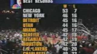 1997 NBA NBC  Bulls vs Knicks Introduction [upl. by Nauqram966]