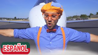 Blippi explora un avión privado  Compilacion  Aprende con Blippi [upl. by Ydnac631]