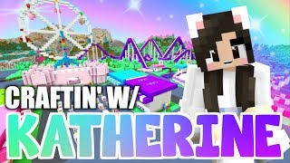 💙 Minecraft THEME PARK Craftin w Katherine Ep 49 [upl. by Allerbag82]