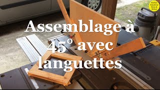 Assemblage languettes 45° [upl. by Acnaib]