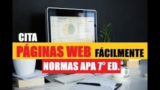 CÓMO CITAR PÁGINAS WEB FÁCILMENTE SEGÚN NORMAS APA SÉPTIMA EDICIÓN 7ma [upl. by Anaer]