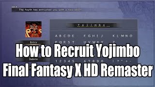 How to Recruit Yojimbo in Final Fantasy X [upl. by Namdor]