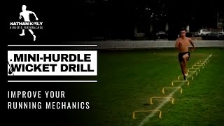 IMPROVE SPRINT MECHANICS  Mini hurdle wicket drill [upl. by Davidson]