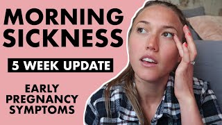 5 Weeks Pregnant Symptoms MORNING SICKNESS  Remedies For Morning Sickness [upl. by Foss]