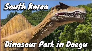 Cold Walking Tour in South Korea Daegu Dinosaur Park [upl. by Ardnekan168]