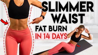 SLIMMER WAIST and LOSE LOWER BELLY FAT in 14 Days  10 min Workout [upl. by Ezarra]