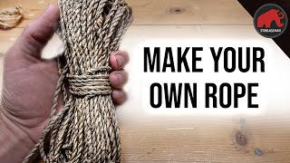 How to Make Your Own Rope  Cordage [upl. by Yarised]