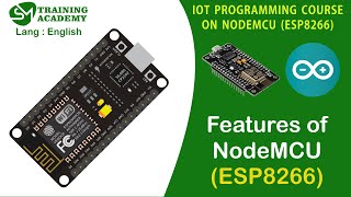 Features of NodeMCU ESP8266 Explained Clearly  English [upl. by Rebmetpes]