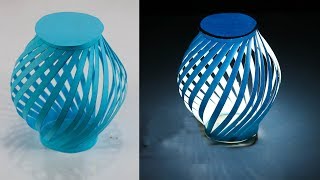 How to Make a Paper Lamp Shade Easily [upl. by Aliehs]