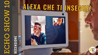 Recensione ALEXA ECHO SHOW 10 ROTANTE di AMAZON [upl. by Aleekat]