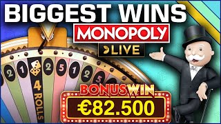 Top 5 BIGGEST WINS on MONOPOLY Live [upl. by Yruj]