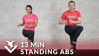 Standing Abs Workout at Home – 13 Min Ab Workout Standing Up Cardio amp Abdominal Exercises [upl. by Glick]