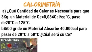 Calorimetría Ejercicios Resueltos [upl. by Eisyak]