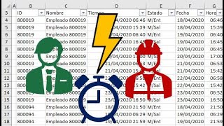 calcular retrasos en marcaciones de biométrico [upl. by Hallette]