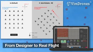 From Designer to Real Flight  Vimdrones Drone light show Flight Setup Tutorial [upl. by Chad]