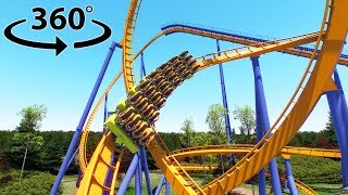 360 video  Roller Coaster Ride VR 4K [upl. by Nitsu]