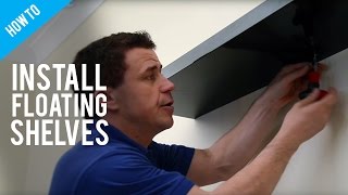 How To Hang Floating Shelves On A Stud Wall [upl. by Llevart632]