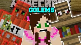 Minecraft TOO MANY GOLEMS TNT GOLEM DIAMOND GOLEM EMERALD GOLEM amp MORE Mod Showcase [upl. by Chaves]