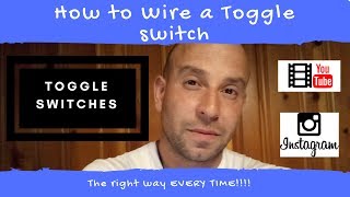 How to wire a toggle switch   onoff 2 prong  easiest best explanation 2020 [upl. by Enyar]