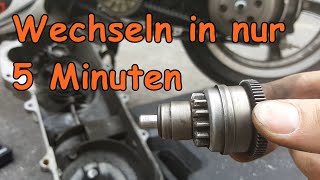 Anlasserfreilauf beim Rex Roller wechseln  Rollerfix [upl. by Kralc]