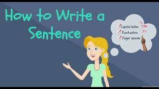 How to Write a Sentence for Kids  Kindergarten Writing [upl. by Nojed532]