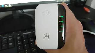 Wifi Repeater 300Mbps Signal Extender Booster Review Setup [upl. by Cort]