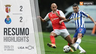 Highlights  Resumo SC Braga 22 FC Porto Liga 2021 18 [upl. by Ignacius]