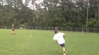 How to Kick a Homerun in Kickball well almost [upl. by Lyrej738]