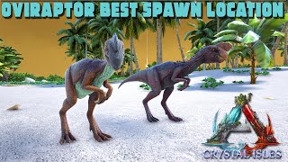 ARK Crystal Isles  OVIRAPTOR Spawn Location amp Taming [upl. by Anela]