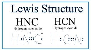 How to Draw the Lewis Dot Structure for HNC Hydrogen Isocyanide [upl. by Rube]