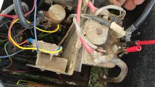 electric golf cart simple Motor and controller bypass key hotwire direct wire bench test [upl. by Zoubek]