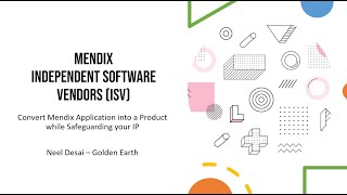 Mendix ISV  Part 1  Overview [upl. by Ejrog]