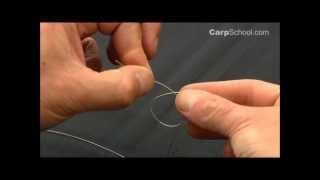 How to tie a UK Grinner knot or Uni knot [upl. by Luiza147]