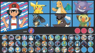 All Ashs Pokemon GEN 1  GEN 8 [upl. by Divadnhoj]