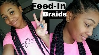 How To FEED IN BRAIDS [upl. by Sarad950]