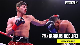 FULL FIGHT  Ryan Garcia vs Jose Lopez [upl. by Nomla]