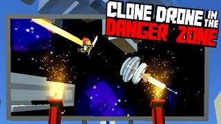 Defeating the New Story Mode  Clone Drone in the Danger Zone Gameplay [upl. by Nataline75]