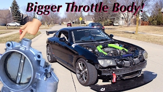 Chrysler Crossfire  Upgraded Throttle Body Install [upl. by Eirrehc]