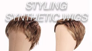 How To Style Synthetic Wigs  Wigs 101 [upl. by Corbin440]