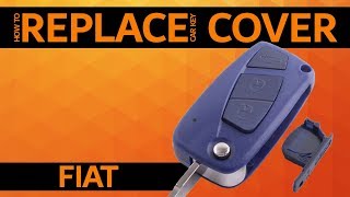 FIAT  How to replace car key cover [upl. by Llenoil]