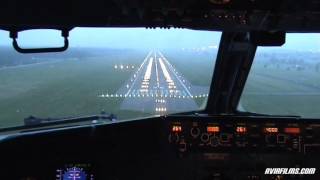 Boeing 737 cockpit landing [upl. by Ecinue753]