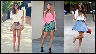 How to Wear Mini Skirts For Chic Summer [upl. by Massab10]